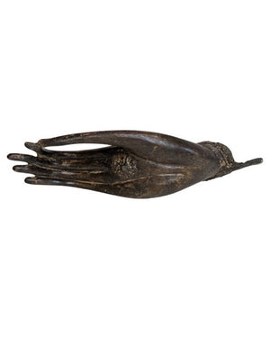 Antike thailändische Bronze-Buddha-Hand-Vitarka-Mudra