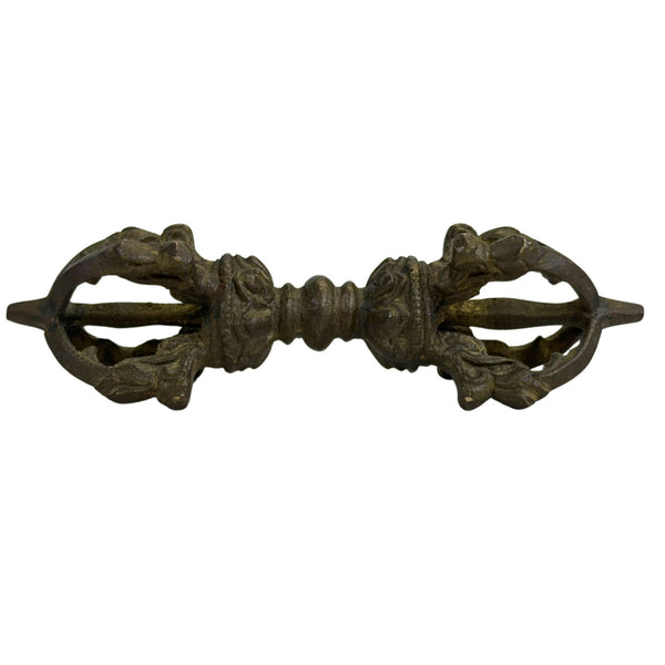 Tibetische Vajra Dorje aus Bronze – rituelles Schutzsymbol