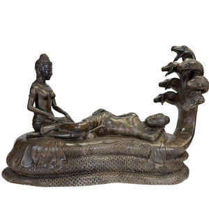 Schwere Khmer-Statue Vishnu (12,2 kg)