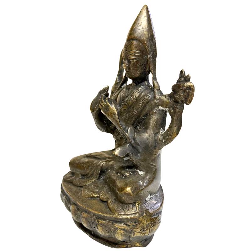 Zeldzaam 1800 Gelugpa altaar meesterwerk brons